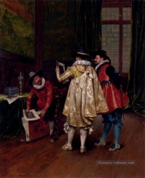 La conversation académique Adolphe Alexandre Lesrel Peinture à l'huile